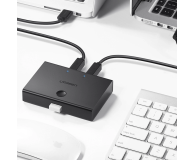 UGREEN Switch przełącznik KVM USB 2x1 30345 USB 2.0 czarny - 1501535 - zdjęcie 3